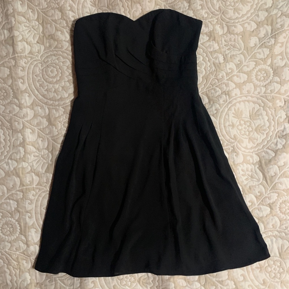 Strapless mini dress